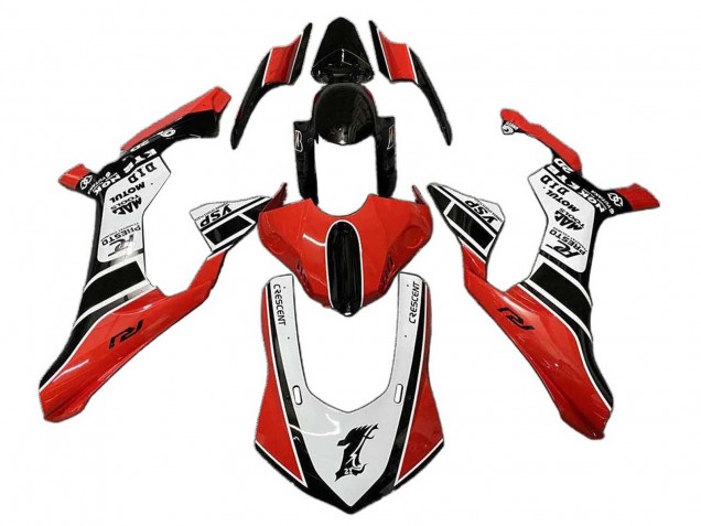 2020-2025 White Red Black Yamaha YZF 1000 R1 Motorcycle Fairing