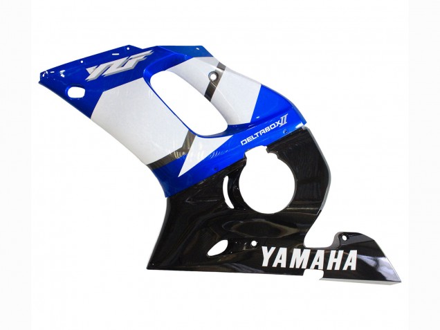 1998-2002 White Blue Glossy Black Yamaha YZF 600 R6 Motorcycle Fairings