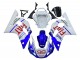 1998-2002 White Blue Red Fiat 99 Yamaha YZF 600 R6 Motorcycle Fairings