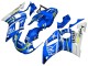 1998-2002 White Blue Neon Yellow Fiat Motul Michelin Yamaha YZF 600 R6 Motorcycle Fairings