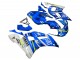 1998-2002 White Blue Neon Yellow Fiat Motul Michelin Yamaha YZF 600 R6 Motorcycle Fairings