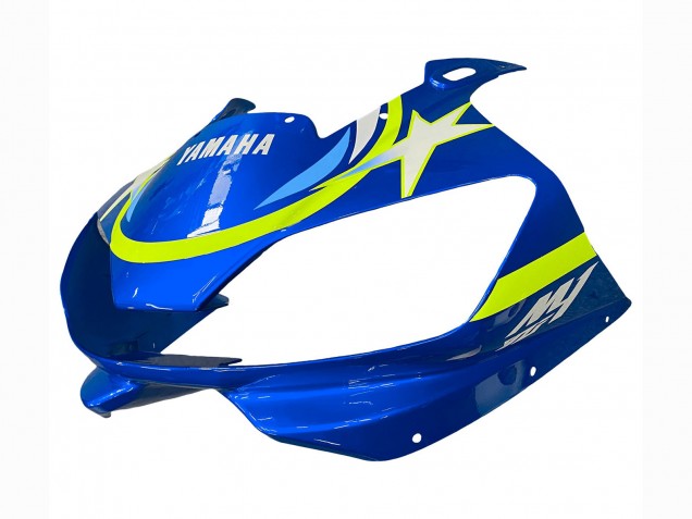 1998-2002 White Blue Neon Yellow Fiat Motul Michelin Yamaha YZF 600 R6 Motorcycle Fairings