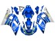 1998-2002 White Blue Neon Yellow Fiat Motul Michelin Yamaha YZF 600 R6 Motorcycle Fairings