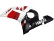 1998-2002 White Red Glossy Black Yamaha YZF 600 R6 Motorcycle Fairings