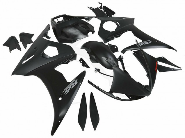 2006-2009 Matte Black Yamaha YZF R6S Motorcycle Fairings