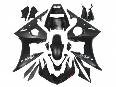 2006-2009 Matte Black Yamaha YZF R6S Motorcycle Fairings
