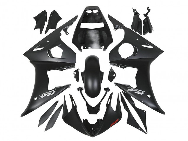2006-2009 Matte Black Yamaha YZF R6S Motorcycle Fairings