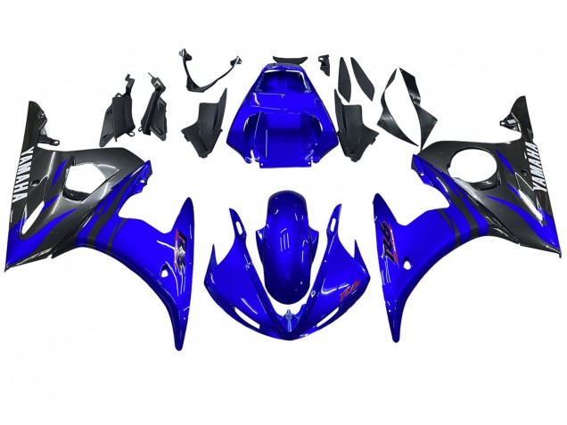 2006-2009 Blue Black Yamaha YZF R6S Motorcycle Fairings