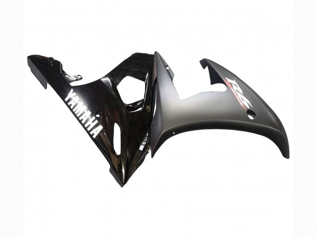 2006-2009 Glossy Black Matte Black White Decals Yamaha YZF R6S Motorcycle Fairings