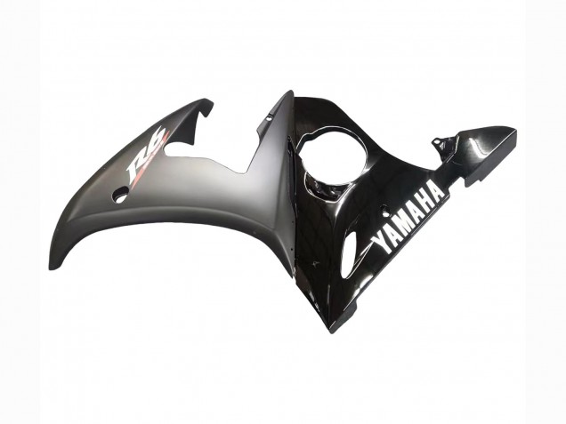 2006-2009 Glossy Black Matte Black White Decals Yamaha YZF R6S Motorcycle Fairings