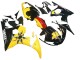 2006-2009 Yellow Red Glossy Black 46 Yamaha YZF R6S Motorcycle Fairings