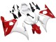 2006-2009 White Red Yamaha YZF R6S Motorcycle Fairings