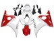 2006-2009 White Red Yamaha YZF R6S Motorcycle Fairings