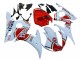 2006-2009 White Red Lucky Strike Motul Yamaha YZF R6S Motorcycle Fairings