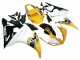 2006-2009 Yellow White Glossy Black Yamaha YZF R6S Motorcycle Fairings
