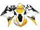 2006-2009 Yellow White Glossy Black Yamaha YZF R6S Motorcycle Fairings