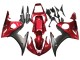 2003-2004 Red Matte Black Yamaha YZF R6 Motorcycle Fairing Kits