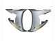 2003-2004 Matte Grey Matte Black Gold Decals Yamaha YZF R6 Motorcycle Fairings