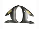 2006-2009 Glossy Black Matte Black Gold Decals Yamaha YZF R6S Motorcycle Fairings