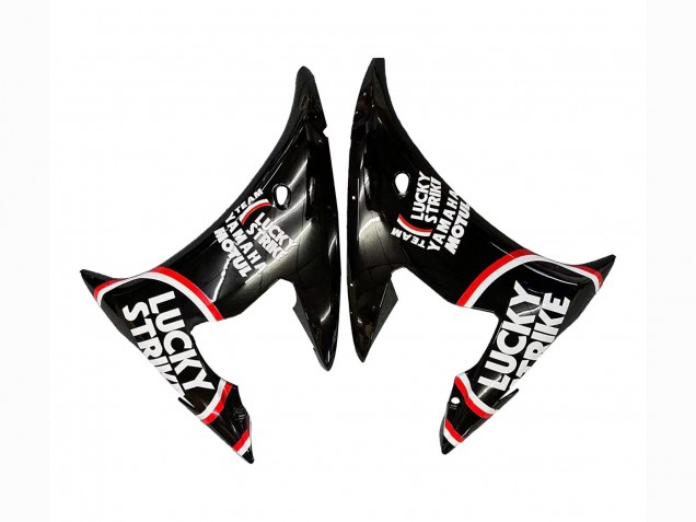 2003-2004 Glossy Black Red White Lucky Strike Motul Yamaha YZF R6 Motorcycle Fairings