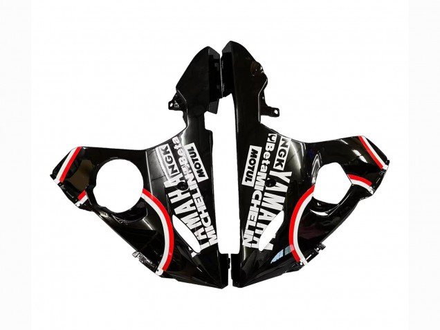 2003-2004 Glossy Black Red White Lucky Strike Motul Yamaha YZF R6 Motorcycle Fairings