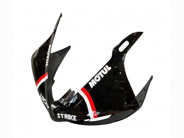 2003-2004 Glossy Black Red White Lucky Strike Motul Yamaha YZF R6 Motorcycle Fairings