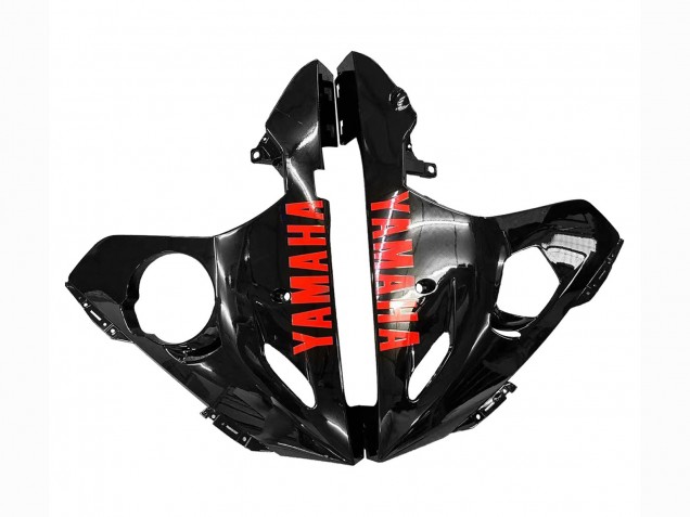 2006-2009 Glossy Black Red Yamaha YZF R6S Motorcycle Fairings