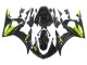 2006-2009 Glossy Black Neon Yellow Yamaha YZF R6S Motorcycle Fairings