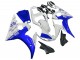 2006-2009 White Blue GYTR Yamaha YZF R6S Motorcycle Fairings