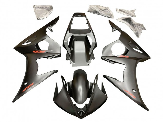 2006-2009 Matte Black Red Decals Yamaha YZF R6S Motorcycle Fairings