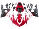 2006-2009 Red White Matte Black Yamaha YZF R6S Motorcycle Fairings
