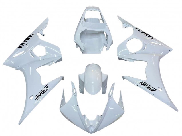 2006-2009 White Black Decals Yamaha YZF R6S Motorcycle Fairings