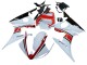 2003-2004 White Red Glossy Black Yamaha YZF R6 Motorcycle Fairings