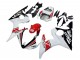 2006-2009 White Red Glossy Black Motul Yamaha YZF R6S Motorcycle Fairings