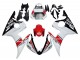2006-2009 White Red Glossy Black Motul Yamaha YZF R6S Motorcycle Fairings
