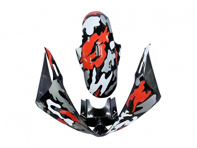 2003-2004 Black Red Grey Camouflage Yamaha YZF R6 Motorcycle Fairings
