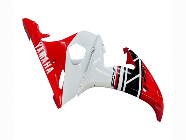 2006-2009 Red White Black Yamaha YZF R6S Motorcycle Fairings