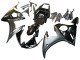 2003-2004 Glossy Black Matte Black Gold Chameleon Yamaha YZF R6 Motorcycle Fairings