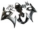 2006-2009 Glossy Black Matte Black Gold Chameleon Yamaha YZF R6S Motorcycle Fairings