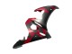 2005 Matte Black Red Geometric Yamaha YZF 600 R6 Motorcycle Fairings