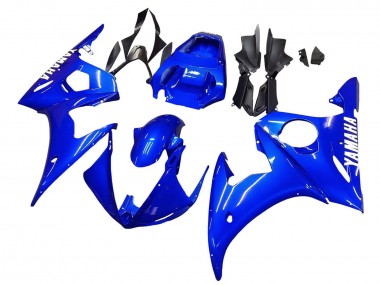 2005 Blue Yamaha YZF 600 R6 Motorcycle Fairings