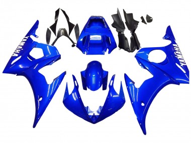 2005 Blue Yamaha YZF 600 R6 Motorcycle Fairings