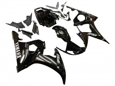 2005 Glossy Black Yamaha YZF 600 R6 Motorcycle Fairings
