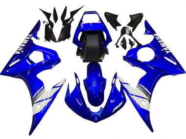 2005 Blue White Yamaha YZF 600 R6 Motorcycle Fairing