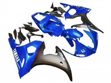 2005 Blue Matte Black Yamaha YZF 600 R6 Motorcycle Fairings