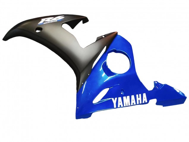 2005 Blue Matte Black Yamaha YZF 600 R6 Motorcycle Fairings