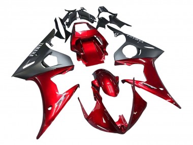 2005 Red Matte Black Yamaha YZF 600 R6 Motorcycle Fairing Kits