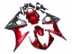 2005 Red Matte Black Yamaha YZF 600 R6 Motorcycle Fairing Kits