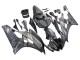 2006-2007 Matte Black Silver Flame Yamaha YZF 600 R6 Motorcycle Fairings