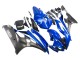 2006-2007 Blue White Glossy Black Yamaha YZF 600 R6 Motorcycle Fairings